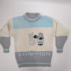Jamie Scott Vintage sweater baby Blue KO Champion [4] medium